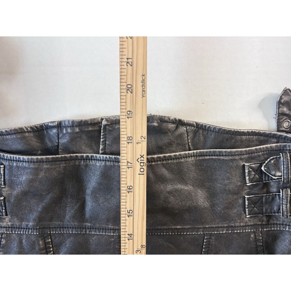 Circus by Sam Edelman Women’s Vegan Leather Moto Biker Jacket Gray Size M - Picture 15 of 16